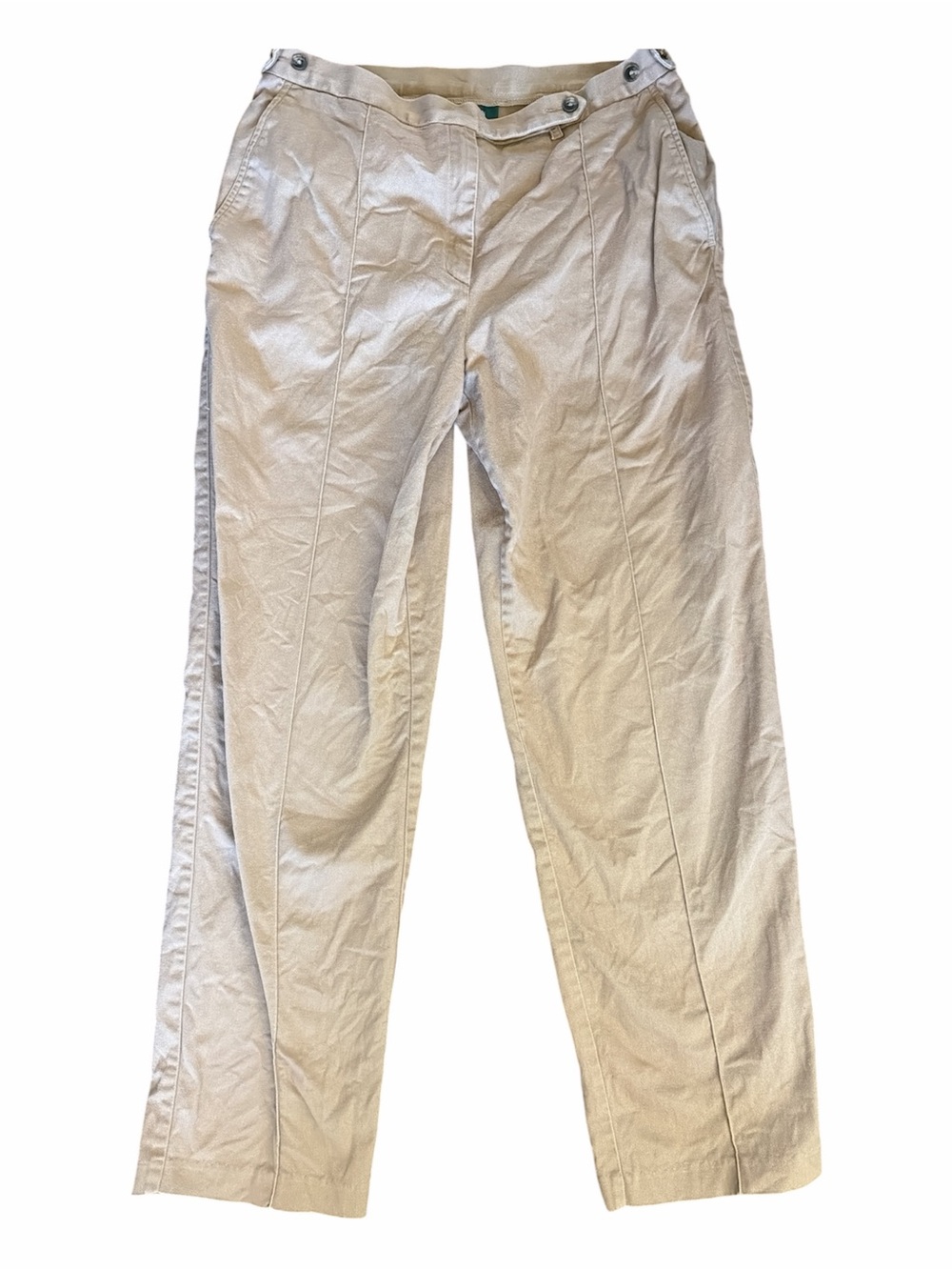 Ralph Lauren Womenswear Beige Khaki Straight-Leg Pants 10